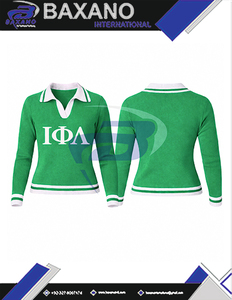 Suéter de punto verde informal para mujer de Iota Phi Lambda Sorority con estampado de letras IPL, suéter con letras en la parte superior, personalizado con cualquier logotipo - Product Image 6