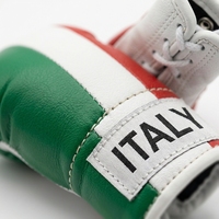 Guante de Boxeo Mini UMIRX para Colgar en el Coche, Diseño Bandera de Italia, PU con Cordones, Correa Ajustable para la Muñeca, Estilo Saco de Boxeo