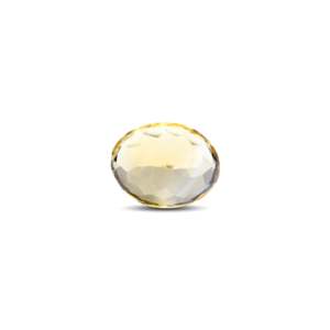 Natural Faceted Citrine Gemstone 8.75 Carat Certified Wholesale Yellow Oval Emerald Cut - Product Image 2