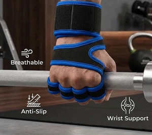 CLOVIX SPORTS Guantes de Entrenamiento Duraderos y Transpirables para Gimnasio, con Agarre Antideslizante y Amortiguación en la Palma, para Levantamiento de Pesas - Product Image 5