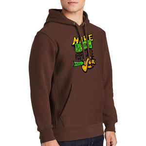 Sudadera con Capucha Marrón para Hombre con Estampado de Dinero, Corte Regular, Informal, de Algodón French Terry, con Bolsillo Frontal, Diseño Otoñal - Product Image 5