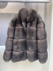 Handsome Men's Green Real Fox Fur Coat <b>Winter</b> Warm <b>Quilted</b> Patchwork Genuine Fur Jacket Streetwear - Product Image 2