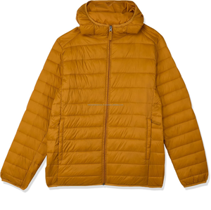 Chaqueta acolchada de lana acolchada impermeable para hombre, abrigo de burbujas de invierno con capucha y decoración de bolsillo - Product Image 2