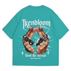 เสื้อยืดคอตตอน 100% ยูนิเซ็กซ์ เป็นมิตรกับสิ่งแวดล้อม สกรีนโลโก้ได้ ทรงหลวม สไตล์สตรีทแวร์ เสื้อยืดคอตตอนยูนิเซ็กซ์ สกรีนโลโก้ได้ สไตล์ลำลอง สตรีทแวร์ - Product Image 1