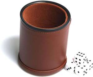 Vaso para Dados de Piel Sintética y Franela, Ecológico, de Alta Calidad, Personalizable, con Capacidad para 5 Dados, Ideal para Bares, KTV, Fiestas, Entretenimiento Familiar y Juegos - Product Image 1
