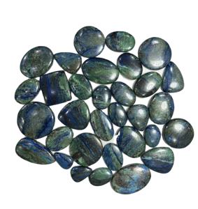 Prix de gros, azurite malachite de qualité supérieure, cabochon personnalisé, pierre précieuse verte en vrac, fabrication de bijoux, certifié par un tiers - Product Image 1
