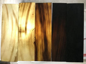 Montures de lunettes unisexes en corne de buffle noir et marron avec motif animal, plaques en corne naturelle, colorées et élégantes - Product Image 6