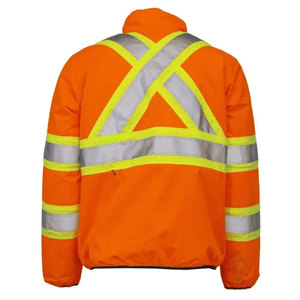 Workwear Custom Made Construction Winter Hi Vis <b>Worker</b> Reflective Security Safety Reflector Tape <b>Jacket</b> - Product Image 6