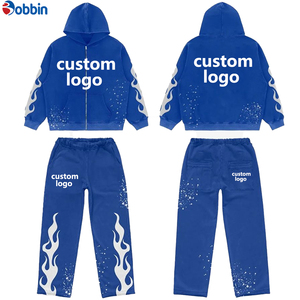Pantalones acampanados de algodón 100% de calidad mayorista con estampado 3D personalizado para hombre, ideales para deporte, casual, joggers y chándales con capucha. - Product Image 2