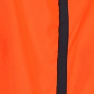 Custom Men's Orange Hooded Windbreaker Jacket Solid Color Zipper Closure Sporty High Street Style Regular Fit Autumn Outdoor - Product Image 2