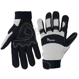 Stylish Design Customized Logo Soft Safety <b>PVC</b> Thermal Insulated Windproof Unisex Work <b>Gloves</b> Gray Black Construction Use Hand - Product Image 1