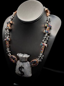 Colgante de Moissanita con Diseño de Bolsa de Dinero, Plata 925, Estilo Hip Hop, Joyería Masculina, Colgante para Uso Diario, Collar con Colgante de Signo de Dólar, Moda Rapper - Product Image 3