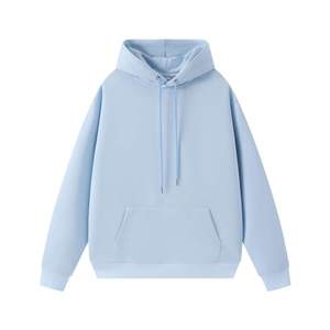 Custom Clothing Manufacturers' Solid Color Minimalist Hooded <b>Long</b>-Sleeved Casual <b>Oversized</b> <b>Hoodie</b> for Spring Autumn New Styles - Product Image 3
