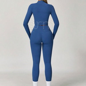 Conjunto de Yoga de 3 Piezas para Mujer, Último Estilo, MOQ Bajo, Venta Directa de Fábrica, Conjunto de Yoga de Alta Calidad - Product Image 2