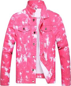 Veste en jean vintage tissée foncée extensible pour homme, style streetwear hiver, 100 % coton, décontractée, simple boutonnage, imperméable et respirante - Product Image 1