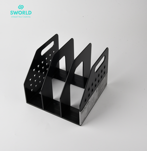 SWORLD Wholesale ABS Japandi Desktop File Organizer <b>Document</b> <b>Folder</b> Holder Compact Multi-Color OEM ODM - Product Image 4