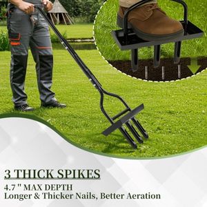 Aeratore Manuale per Prato con Vassoio per il Coreamento del Terreno - Product Image 4
