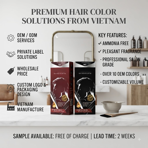 Crema de color para cubrir canas de uso profesional, marca privada, bajo MOQ, sin amoníaco. - Product Image 1
