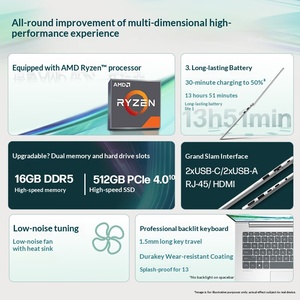 Special Offer HPs ZHAN 66 14 Inches Office Notebook PC AMD Ryzen R5-7535U 16/32G DDR5 RAM 512G/1T <b>M</b>.<b>2</b> <b>SSD</b> Long-range Version - Product Image 3