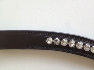Bandes de front en cuir personnalisables pour chevaux, équipement équestre, toutes formes et tailles, bridons de dressage, bandes de front Hackamore - Product Image 4