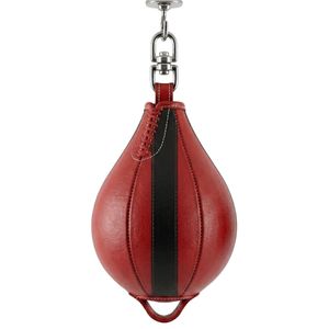 Balón de Boxeo de Cuero Rojo Premium, de Rebote Rápido, Colgante, para Entrenamiento de Habilidades Atléticas - Product Image 3