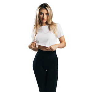 T-shirts courts tendance à coupe ajustée, prix bas, très demandés, nouvelle collection ODM, arrivée mode la plus populaire, design unique pour femmes - Product Image 2