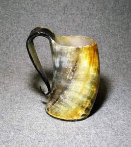 Mug en corne de buffle de haute qualité, mugs en corne naturelle de bœuf et de vache, pour bar, bière et vin, excellente qualité, vente en gros - Product Image 2