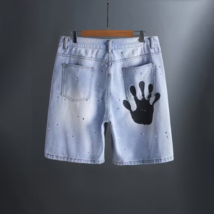Nueva Tendencia 2026: Shorts de Mezclilla Casuales para Hombre, 100% Algodón de Alta Calidad, Cintura Elástica con Cordón Ajustable, Ecológicos y Transpirables - Product Image 4