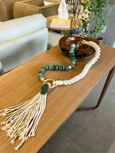 Decoración de Pared con Borlas de Cuentas de Madera Ecológicas Modernas, Adorno Colgante de Perlas de Madera Natural Hecho a Mano, Ligero, Estilo Rústico - Product Image 4