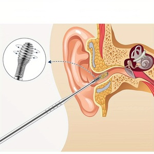 Best Quality Reusable Ear Wax <b>Removal</b> Kit 6 Pcs Sets Stainless Steel Best Quality Ear Pick Ear Wax Cleaning <b>Tool</b> - Product Image 6