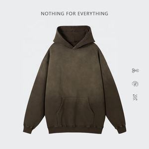 Sudadera con Capucha Oversize de Alta Calidad, Estilo Urbano, Personalizable, para Hombre, Efecto Desgastado por el Sol, Precio de Fábrica al por Mayor - Product Image 6