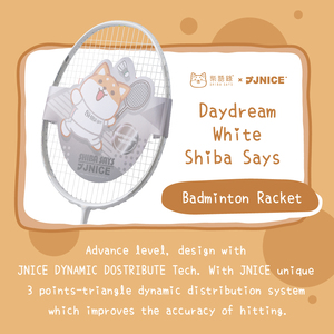 SHIBA SAYS XJNICE高性能バドミントンラケット-DaydreamWhite - Product Image 6