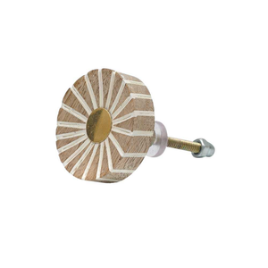 Tiradores de Madera para Cajones de Gabinetes, Tiradores Redondos de Madera para Cómodas y Puertas de Cocina de Blossom Craft India - Product Image 1