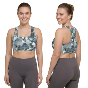 100% High Quality Spandex Polyester Stylish Sports <b>Bra</b> Women Custom Print Fitness Yoga Gym Workout Breathable <b>Stretch</b> Sports <b>Bra</b> - Product Image 3