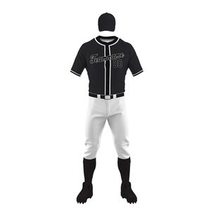 Uniformes de Béisbol Transpirables con Logotipo Personalizado Impreso en la Parte Delantera, Conjuntos de Uniformes de Béisbol de Color Sólido al Por Mayor, Unisex, de Poliéster, Precio Económico - Product Image 2
