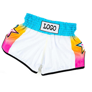 Sublimation Muay Thai Shorts Athletic Kickboxing <b>Trunks</b> Quick Dry Boxing Fitness Gym Training Lightweight Activewear Style - Product Image 1