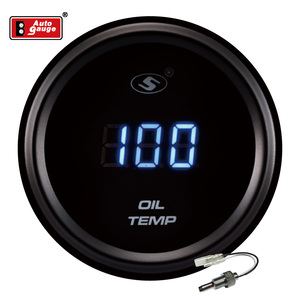 New for 52mm Digital Display Blue LED Black Face Oil Temperature <b>Gauge</b> with 1 Year Warranty for Universal Fit Cars - Product Image 1