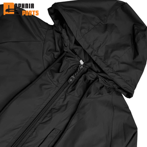 Conjunto de Chándal de Nylon Ligero con Cremallera y Pedrería Estampada Personalizada para Hombre, Tallas Grandes, Estilo Urbano, Ajuste Regular, Cortavientos de Invierno, Dos Piezas - Product Image 2