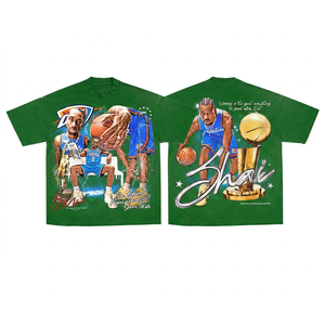 T-shirt de basketball Thunder pour homme, noir, manches courtes, imprimé, style streetwear, jersey en coton épais, col rond, coupe décontractée - Product Image 4