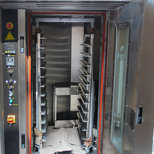 Horno Rotatorio Comercial HELAXEN de Acero Inoxidable a Gas con Aire Caliente, Control Digital, Pantalla LED, Exterior Frío al Tacto y Botones Fáciles de Presionar - Product Image 6