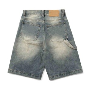 New Purple Corduroy Cargo Shorts Mid Waist Drawstring Loose Fit Solid Color Casual Women's Shorts Breathable Stonewashed Shorts - Product Image 6