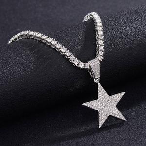 Pendentif Hip Hop Moissanite Iced Out avec nom personnalisé, collier en argent sterling 925 aspect diamant - Product Image 5