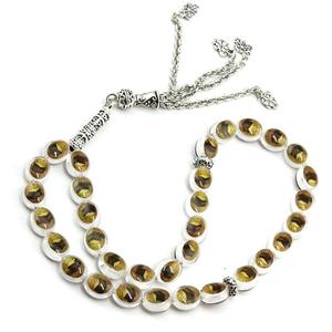 Rosario Musulmán, Cuentas de Oración Islámicas, Tasbeeh, Tasbih, Rosario de Color Blanco, 33 Cuentas, Cuerda de Oración, Cuentas Islámicas para Zikr - Product Image 2