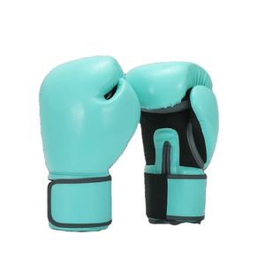 Gants de boxe pour enfants bleus, blancs, rouges et jaunes, 16 oz, en PU, personnalisables - Product Image 2