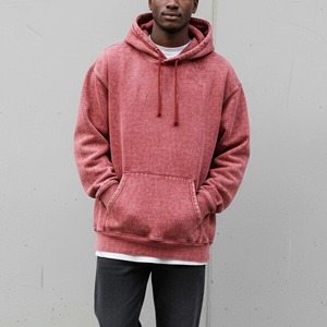Sweat-shirt à capuche unisexe rouge, coupe classique, 100% coton molletonné, pull décontracté avec poche avant, imprimé logo flamme, respirant pour l'hiver - Product Image 6