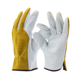 Gants de conducteur en cuir de qualité supérieure, logo personnalisé, OEM, ODM, cuir véritable souple, gants de travail durables et protecteurs, fabricant - Product Image 1