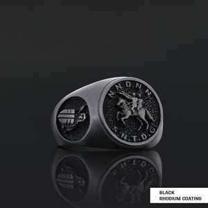 Anillo Masónico BOJ 004 Personalizado de Plata con Diamantes, Anillo de Graduación Universitaria Unisex, Regalo para Fiestas y Ocasiones Especiales, Precio Bajo - Product Image 4