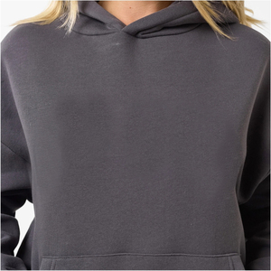 <b>Ladies</b> Winter Oversized Solid Sweatsuit Set Premium Fleece Hooded Sweatshirt Jogger Pants Casual Training Streetwear Quick Dry - Product Image 5