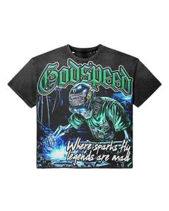 เสื้อยืดทรงโอเวอร์ไซส์ผ้าหนา 320 กรัม ขอบดิบ ซักนุ่มพิเศษ คอริบ ทรงบ็อกซี่ สำหรับผู้ชาย - Product Image 1