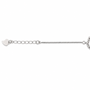 Chevillère Cœur en Argent Sterling 925 avec Accent Zircon Cubique, Finition Polie, Bijou Fin Minimaliste pour Femme, Idéal Cadeau, Fête, Mariage - Product Image 2